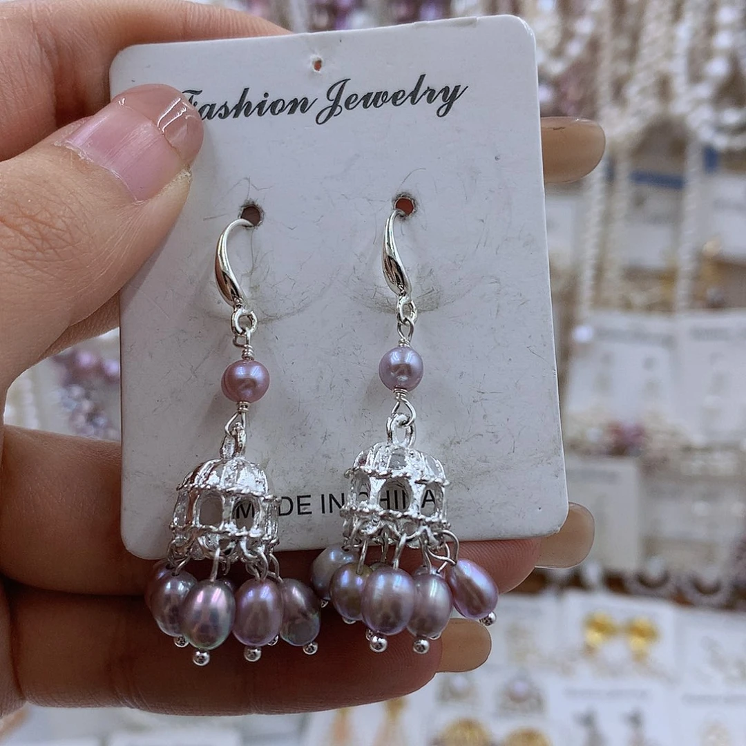 项链银S925镶嵌淡水珍珠