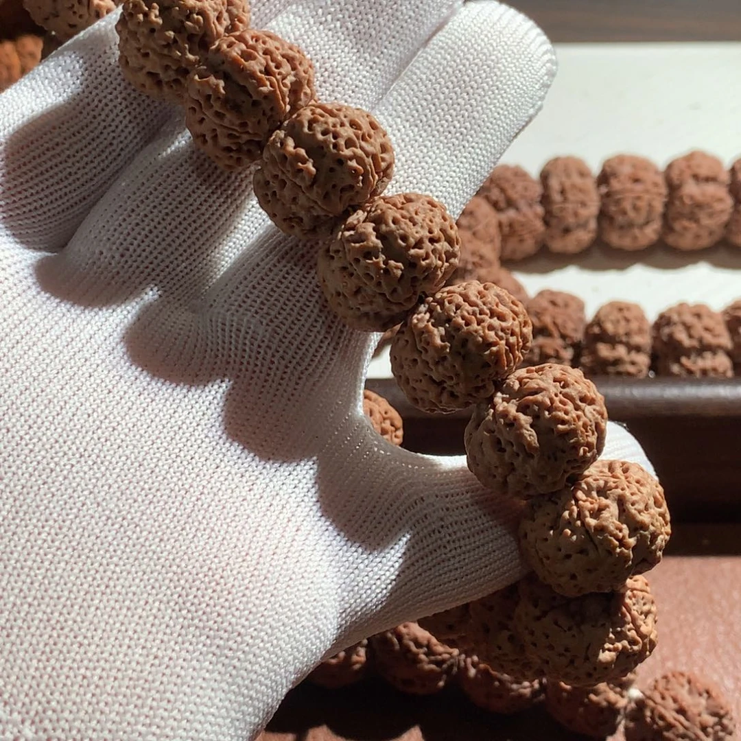 金刚菩提手串顶级梁纽扣蜂王六瓣20