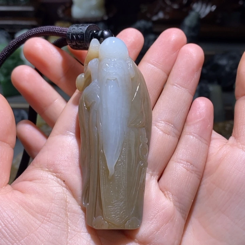 【闪购商品】和田玉未镶嵌把件寂**者