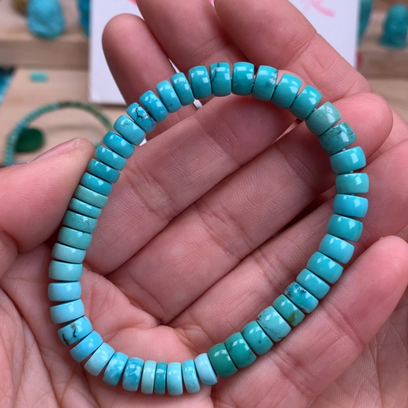 【闪购商品】绿松石直切手串6.5mm未镶嵌