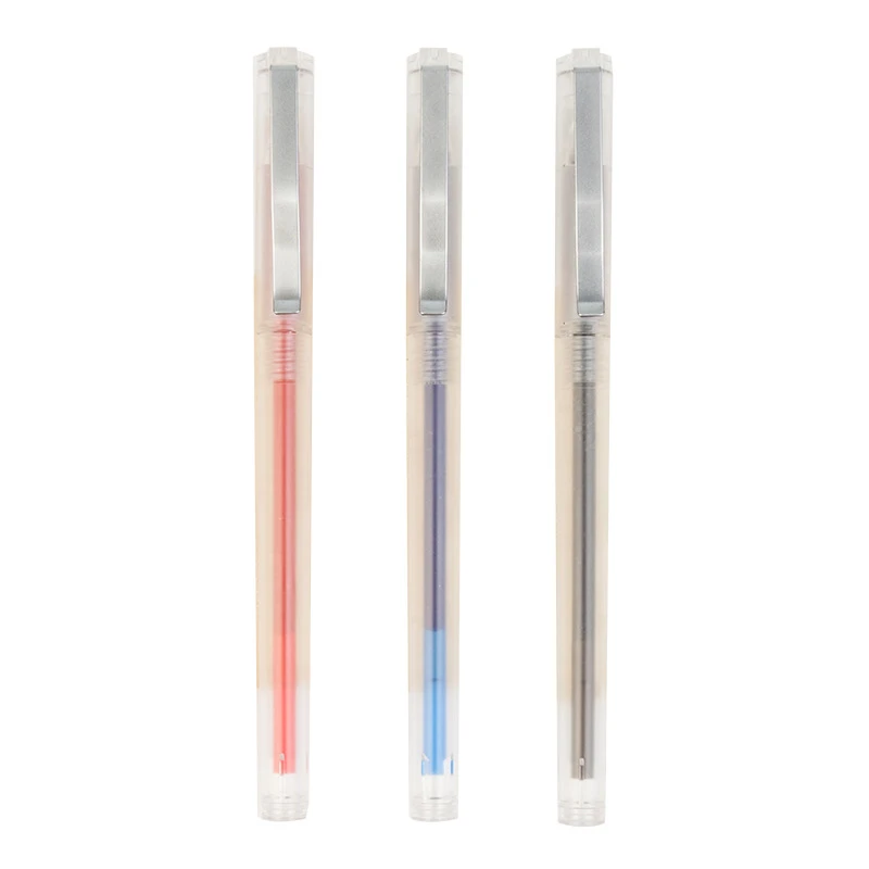 A2204晨光中性笔本味黑0.5