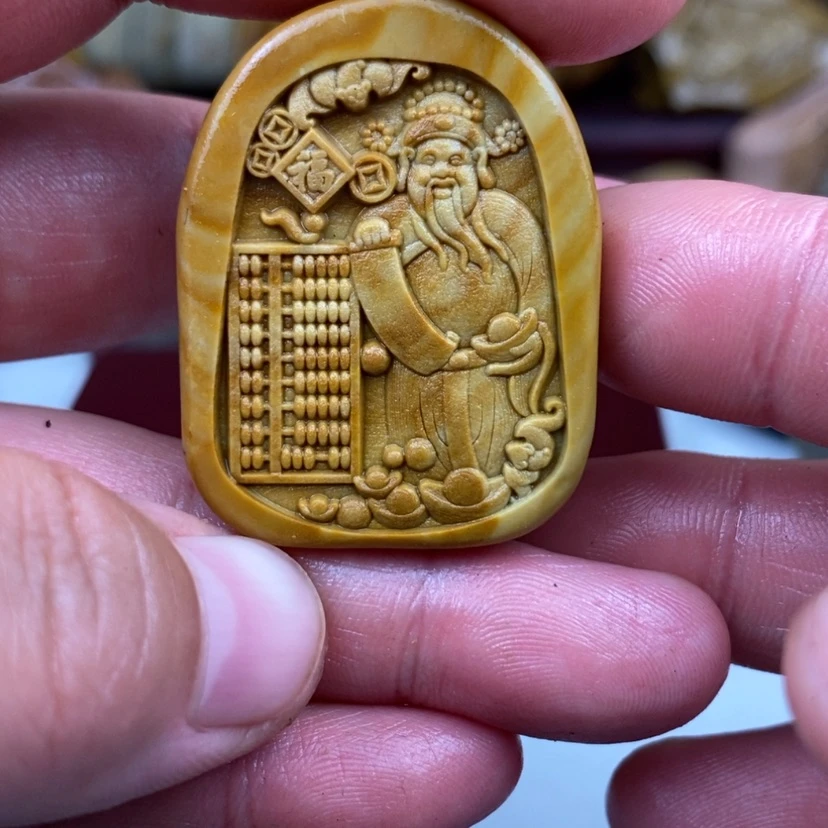 【闪购商品】原石雕刻手把件脖挂件
