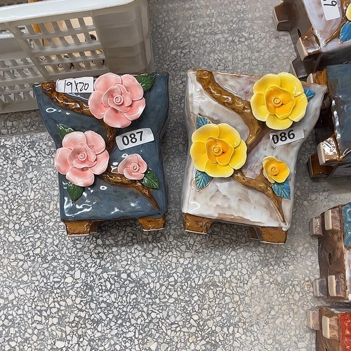 紫砂花盆粗陶材质多肉花盆