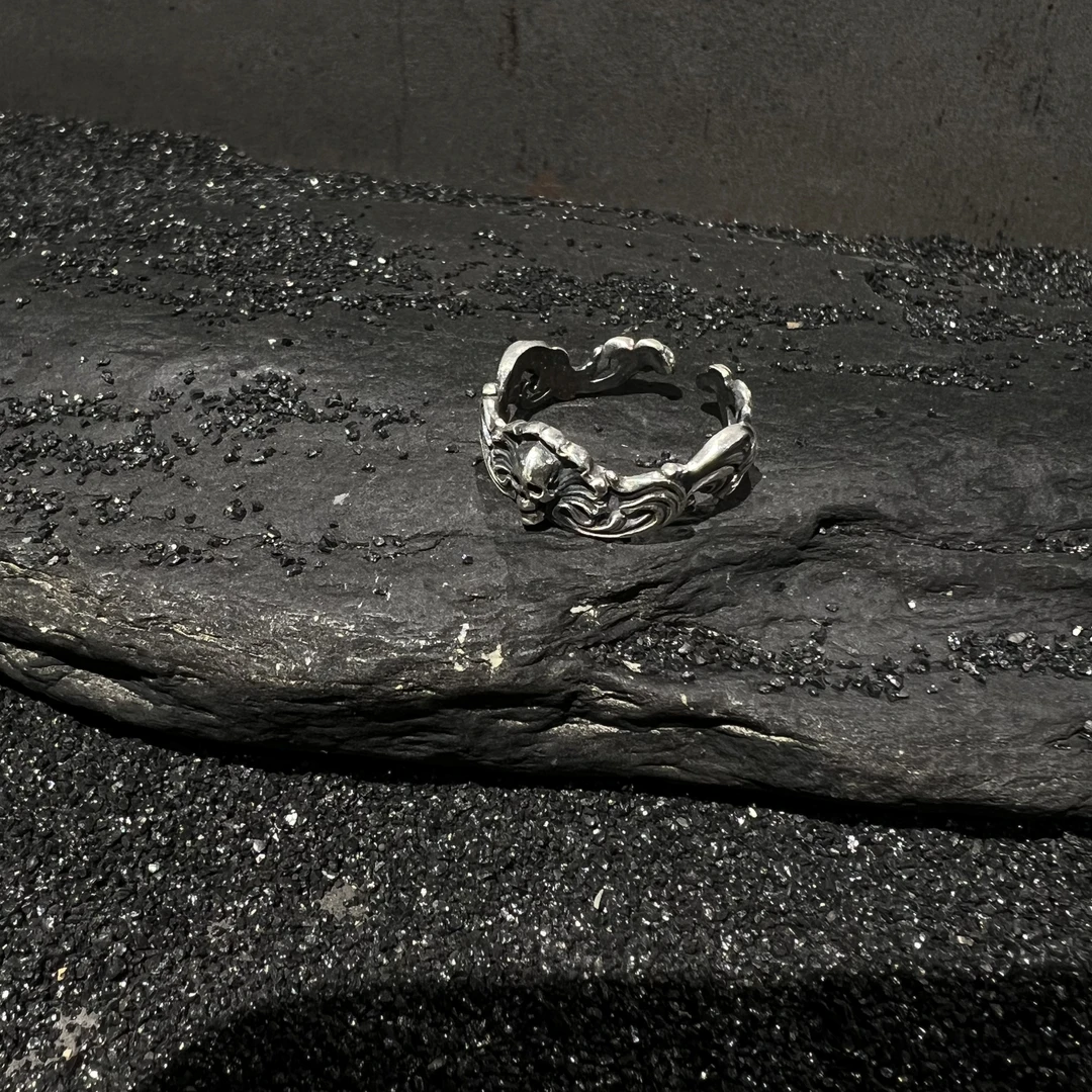 925银戒指 灵史会馆-925银-洛克戒指