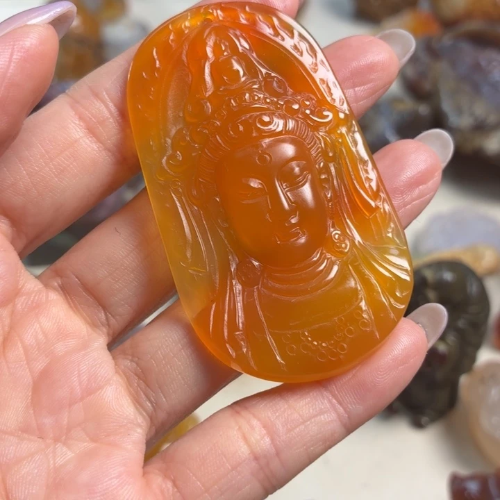 玛瑙/玉髓未镶嵌吊坠(不含链)