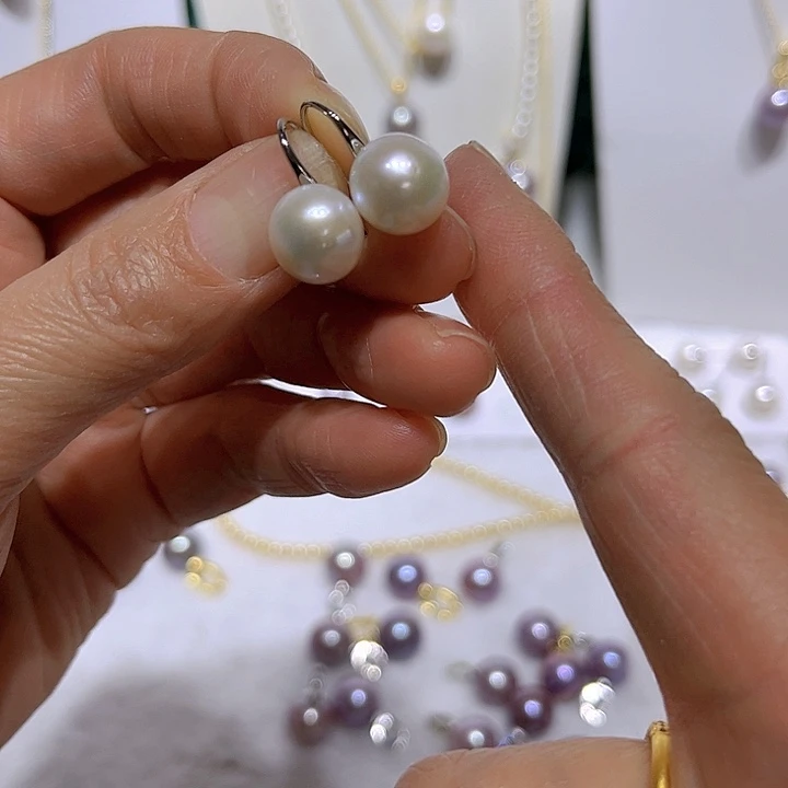 淡水珍珠白珠高跟鞋36未镶嵌