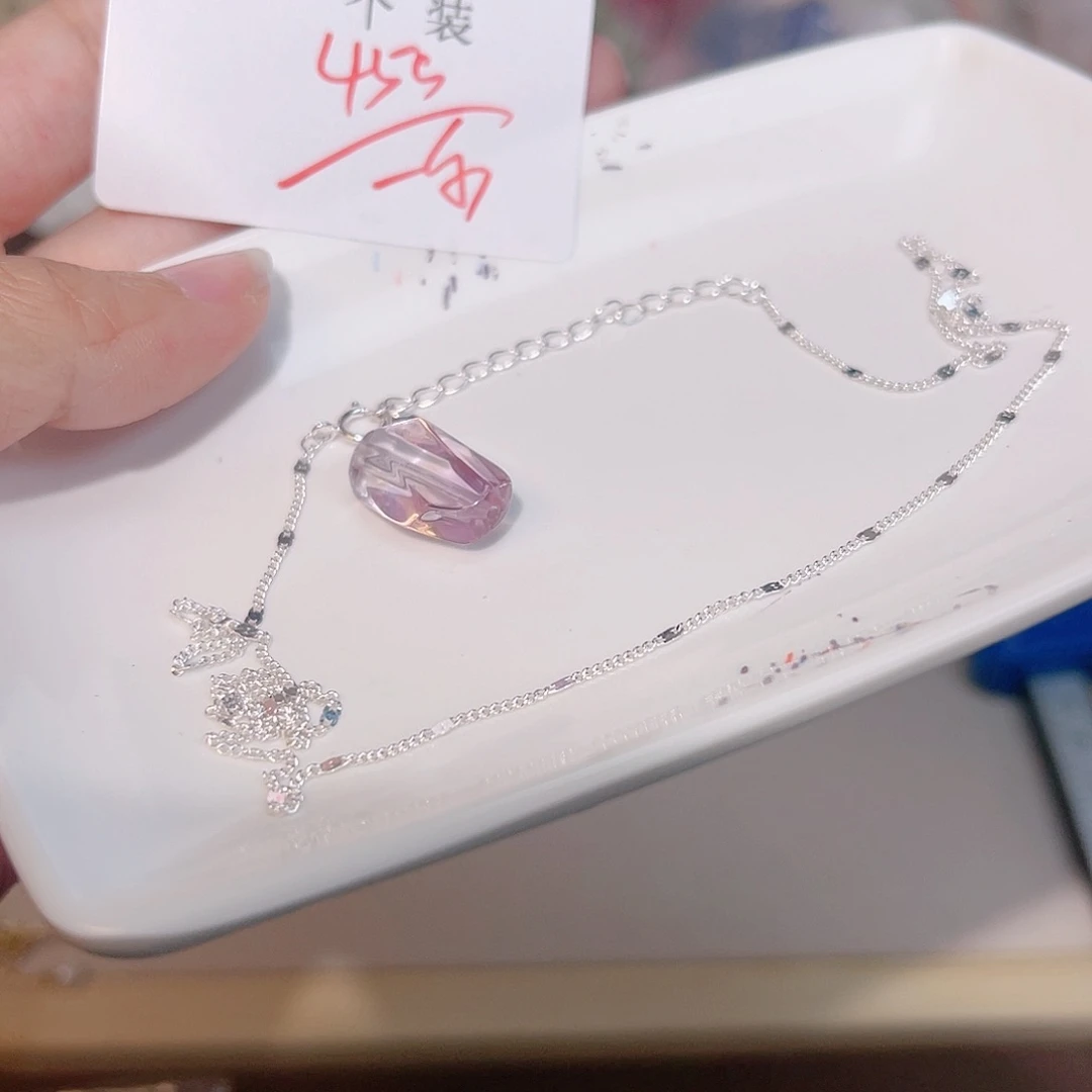 水晶珠宝半成品银S925镶嵌171