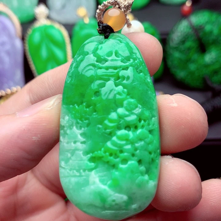 翡翠未镶嵌吊坠(不含链)