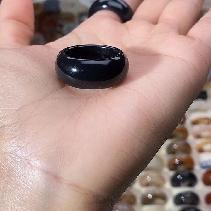 玛瑙/玉髓未镶嵌戒指A 3不退换直径19.5