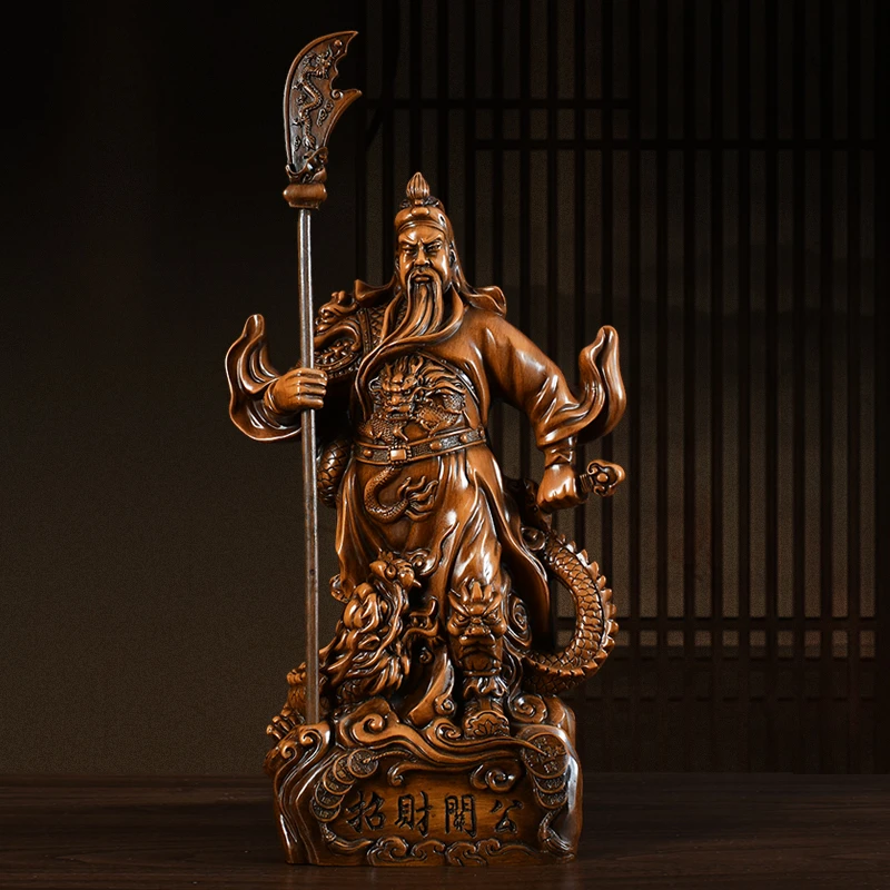 关公武财神玄关摆件工艺品商务开业乔迁送礼工长24高46
