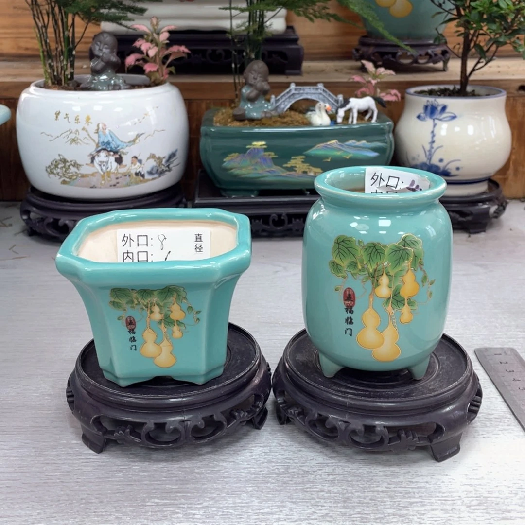 陶瓷花盆陶瓷玉盆紫砂艺术花盆