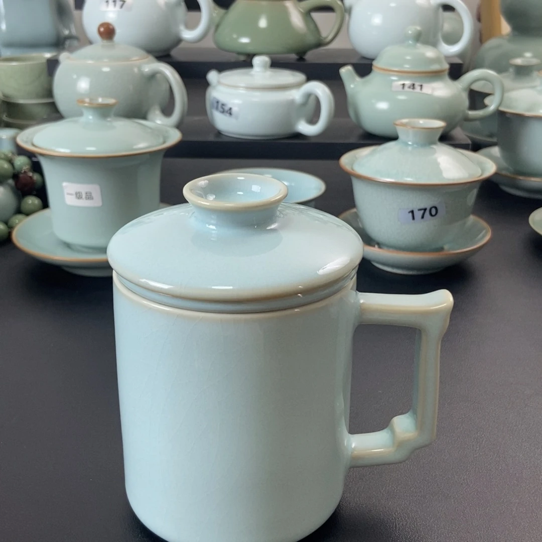壶一级品天青釉办公杯