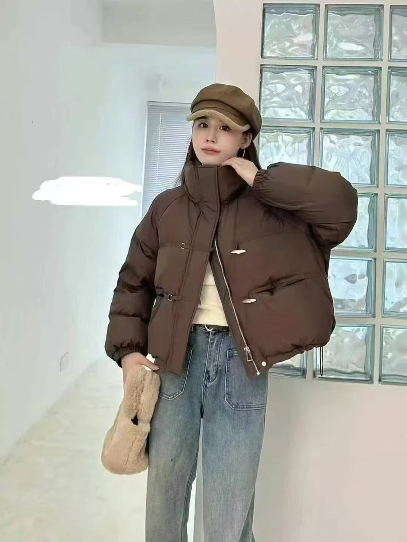 微瑕疵介意勿拍冬季2025新款美拉德时尚洋气面包服外套23035