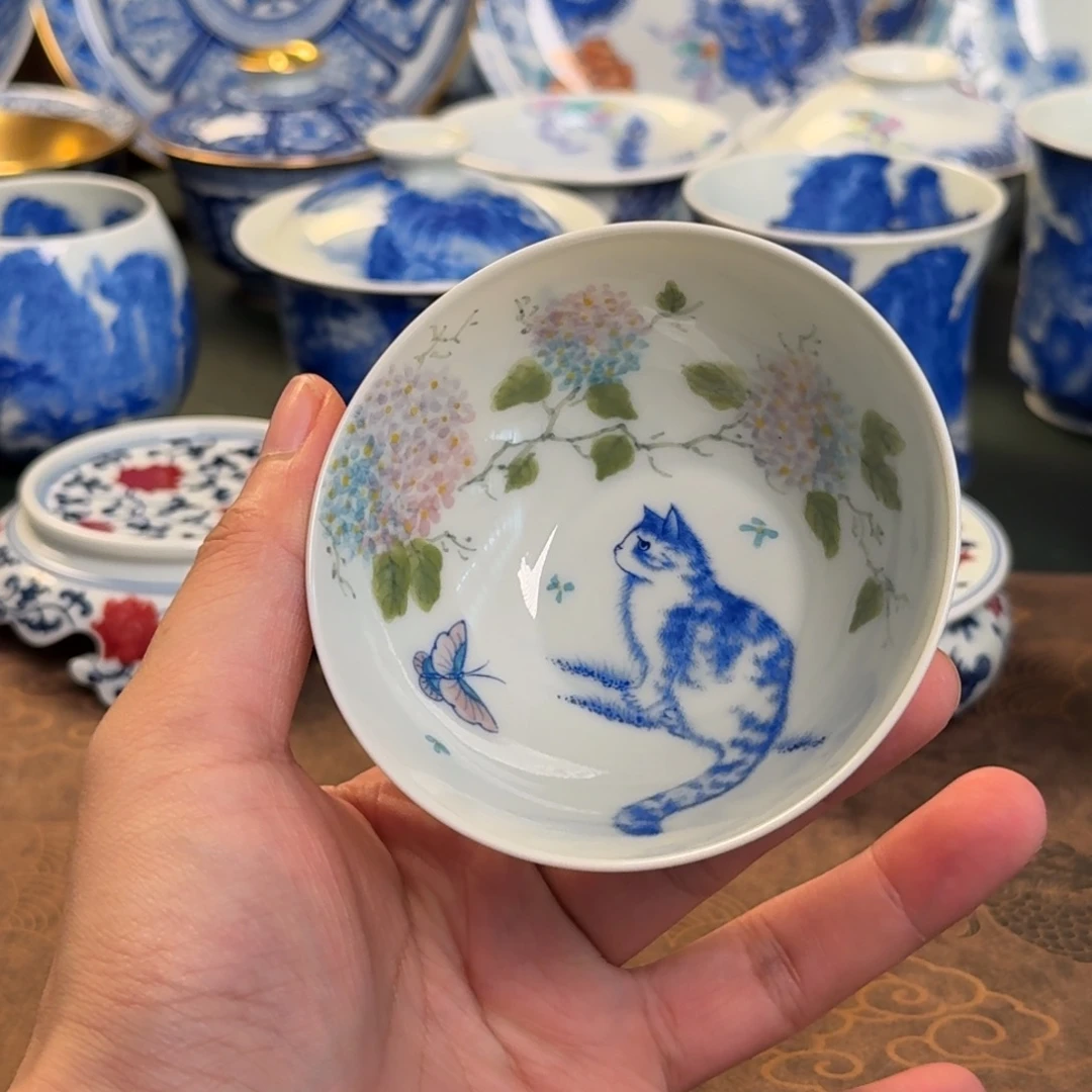 纯手工手绘陶瓷茶具