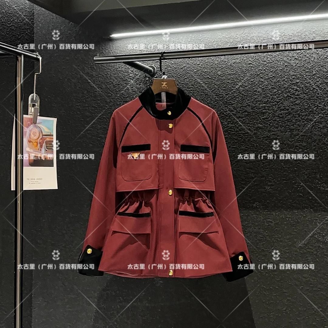 【Linda专属】【15】设计新款奢品定制风百搭抽绳收腰风衣JC-A2138