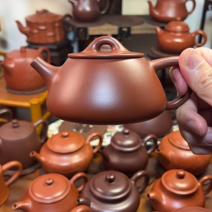 唐***务茶壶紫砂石瓢160cc原矿大红袍