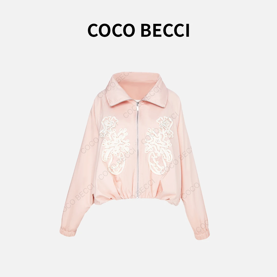 COCO BECCI【盐系樱花】高级感百搭刺绣外套CFLJS000002