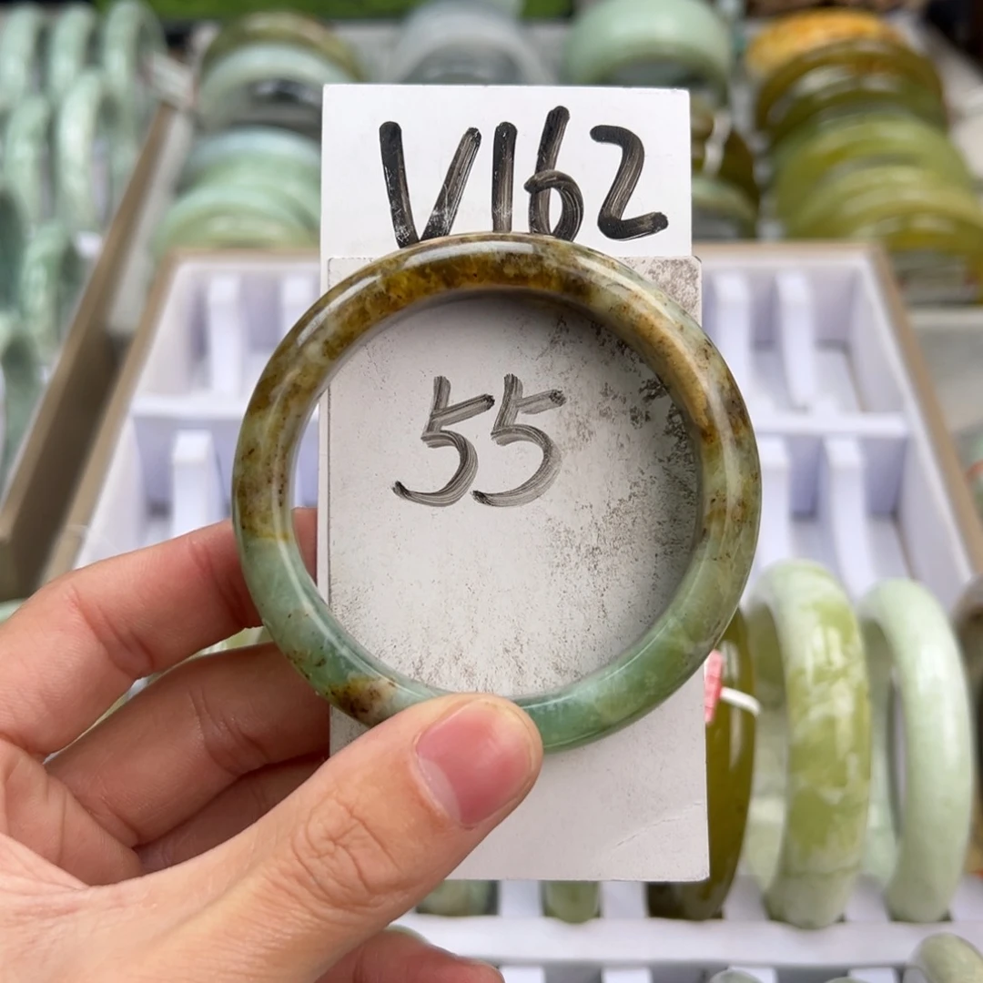 岫玉手镯未镶嵌天然岫玉