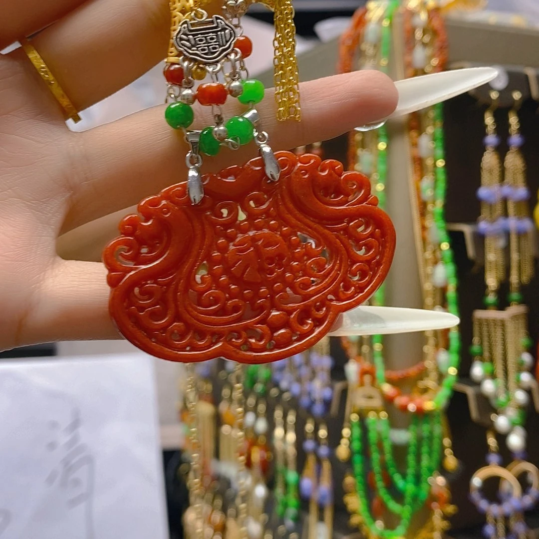 翡翠合金耳饰翡翠