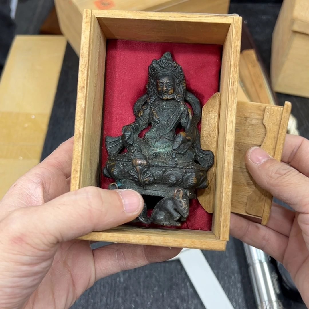 油***叔铜日本中古工艺品摆件