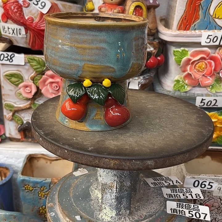 粗陶材质多肉花盆