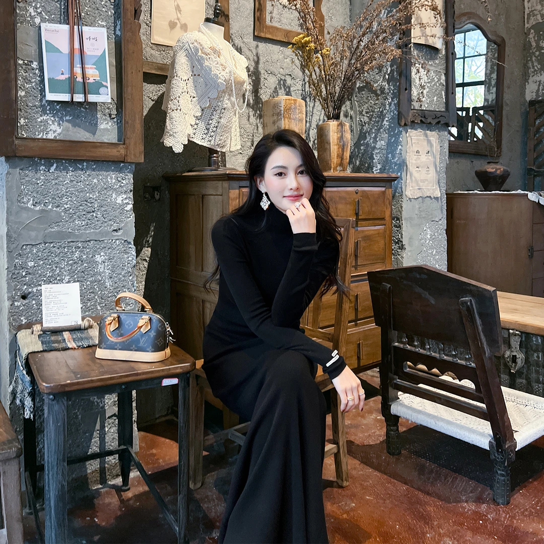 高级感毛衣女2026春秋新款韩版针织a字半身裙内搭羊毛百搭打底衫