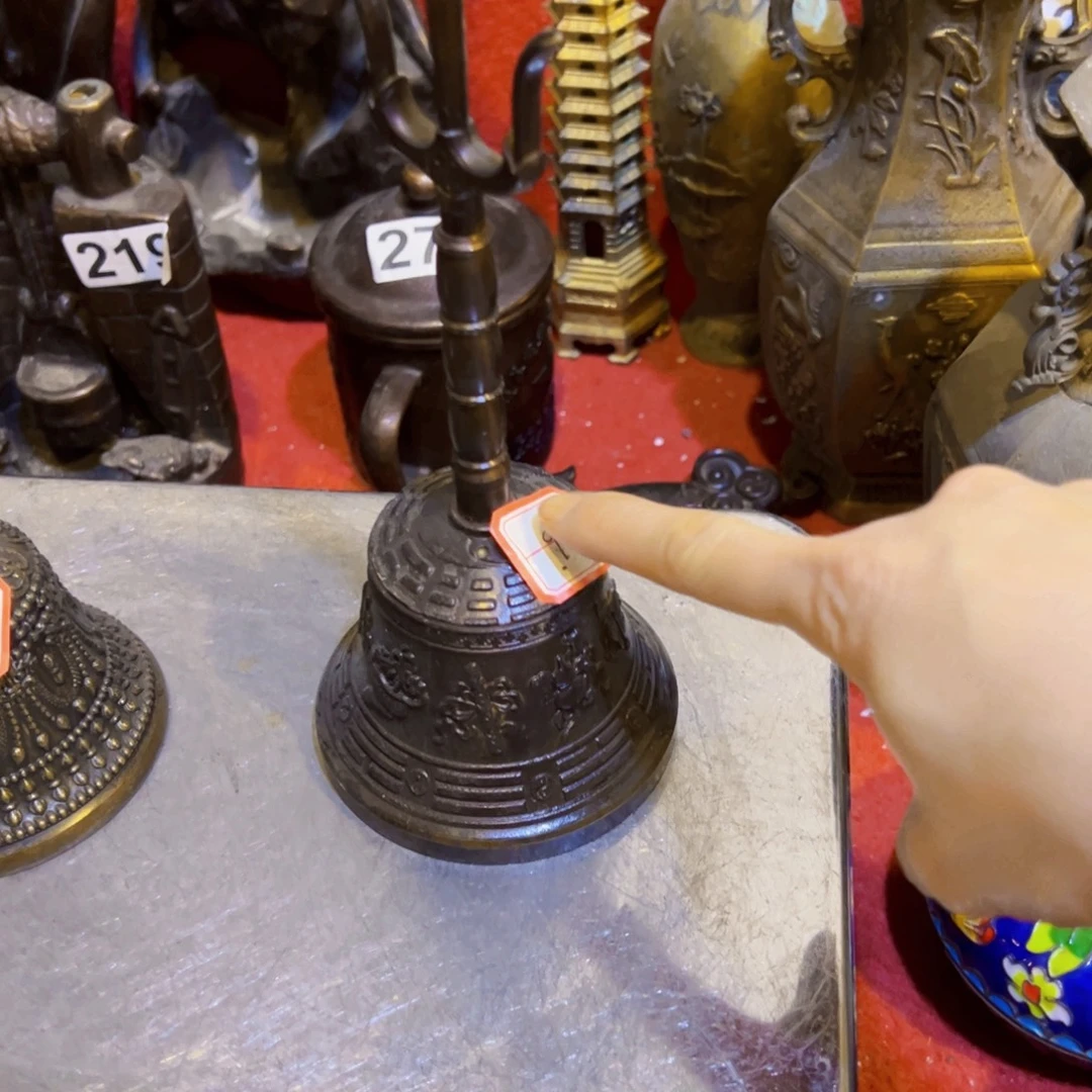 樵***）黄铜摆件，文房摆件