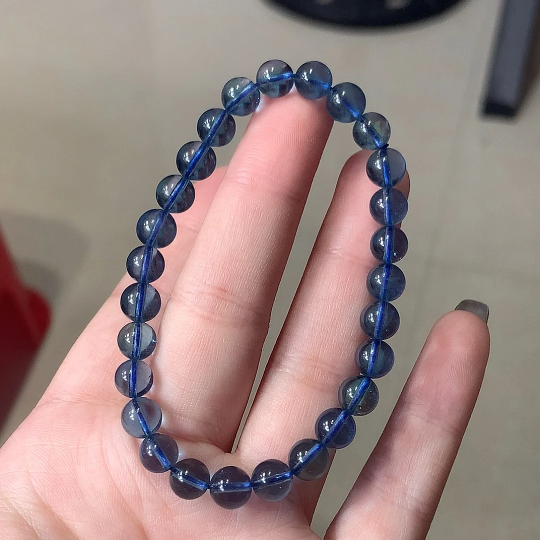 未镶嵌手串海蓝宝石魔鬼蓝6m+【660元】要拍10件