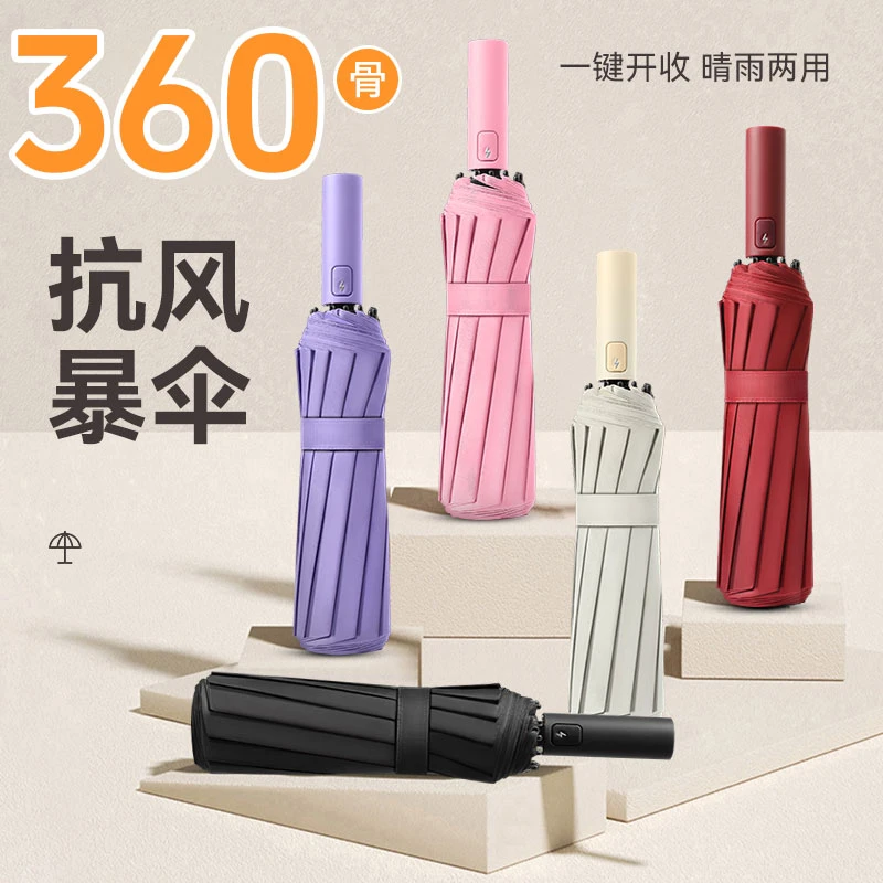【性价比超高】全自动超强抗风加大防晒防紫外线晴雨风暴伞大号结实