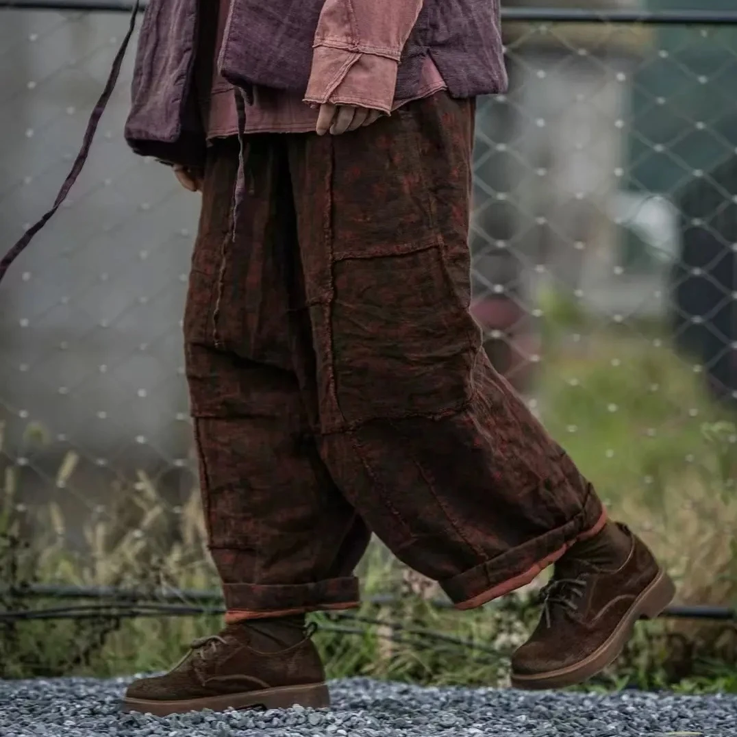 麻依者5折棉裤均码款号M-017长85裆深55腰70-112裤口56