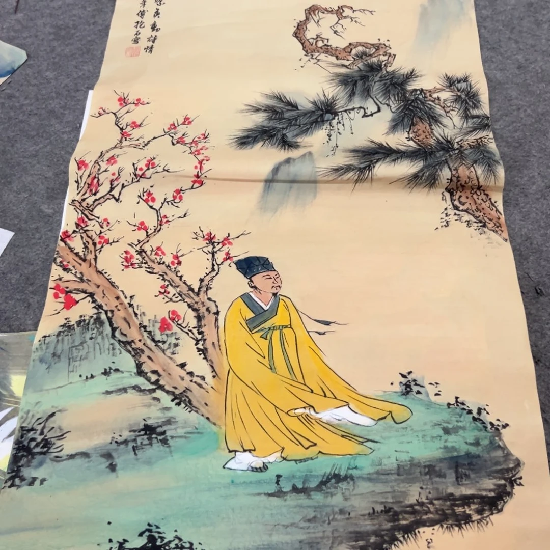 国画国画作品画心一张