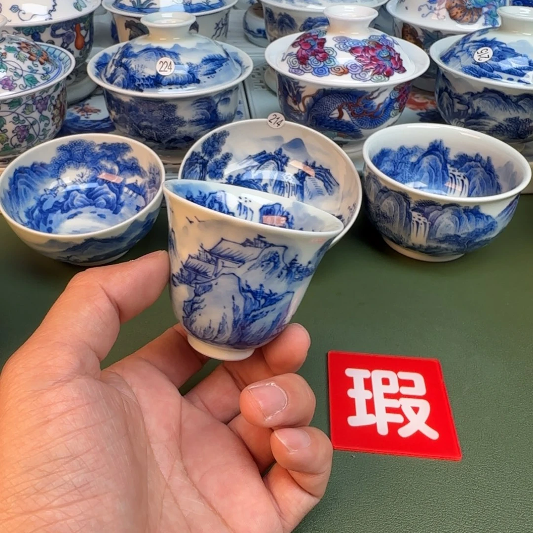 纯手工纯手绘茶具石头231