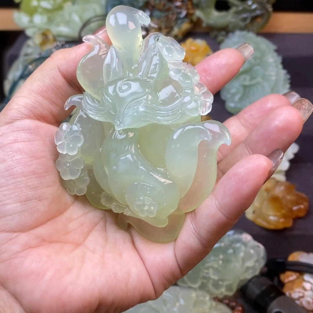 蛇纹石玉未镶嵌吊坠(赠链)