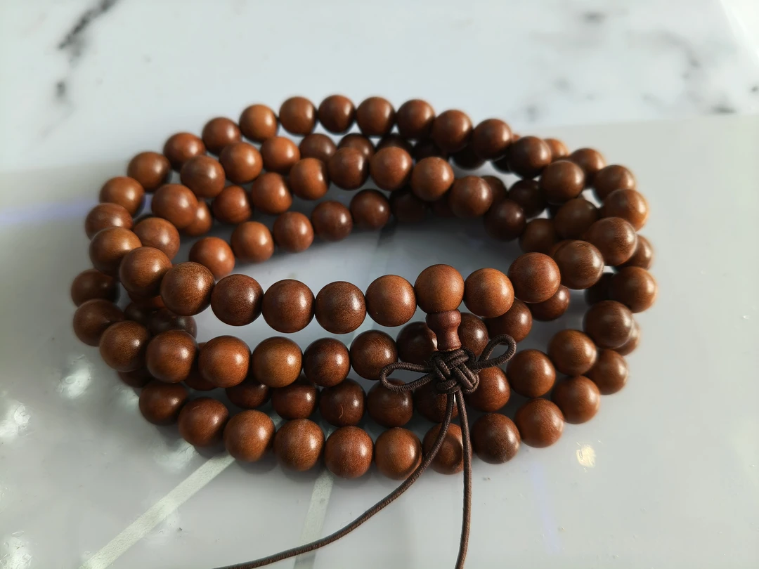 非金属木质手链 百年老枣木拆房老料加工自己家加工念珠0.8*108