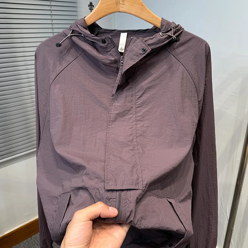 连帽防晒衣男款2025新款夏季轻薄透气防晒服户外运动凉感防紫外线
