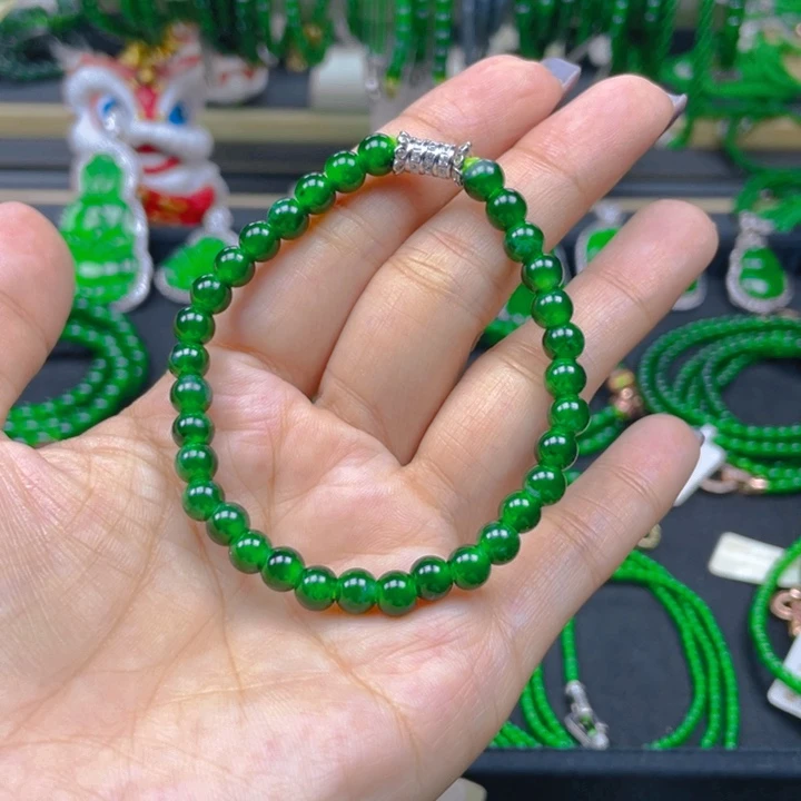 翡翠未镶嵌手链手链6
