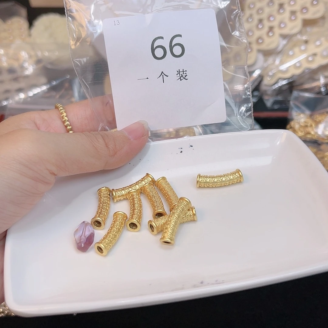 紫晶珠宝半成品银S925镀金镶嵌66