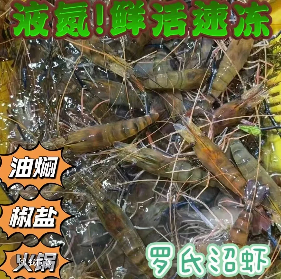 鲜活速冻罗氏虾2030规格 4斤 肉质鲜美10 - 15条/斤顺丰冷链发货