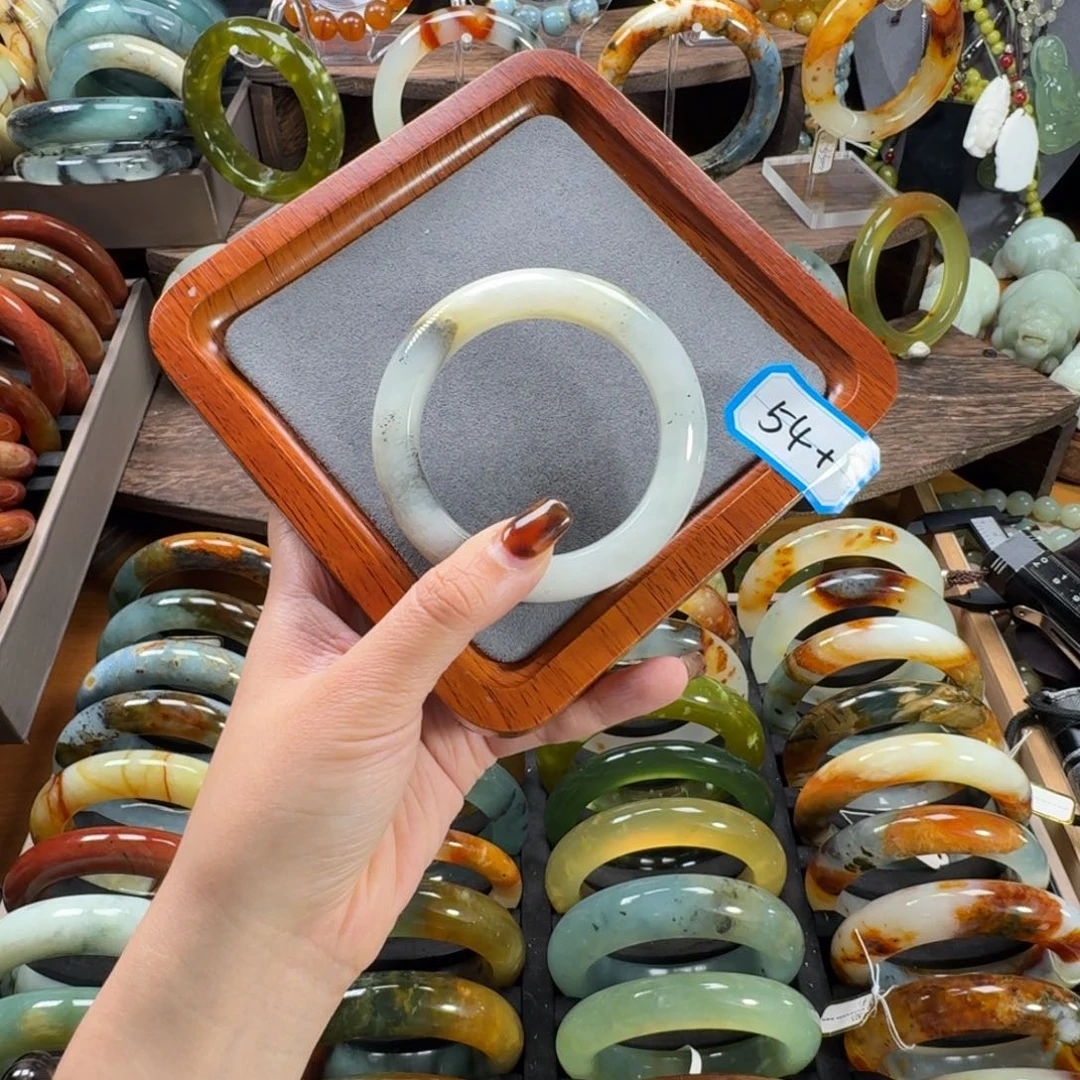 蛇纹石玉合金手镯