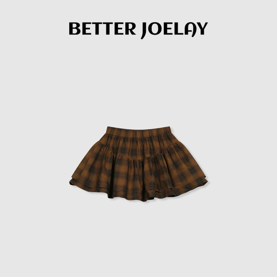 BETTERJOELAY-【枯木吻】时尚可爱短裙百搭半身裙纯欲简约HW8858