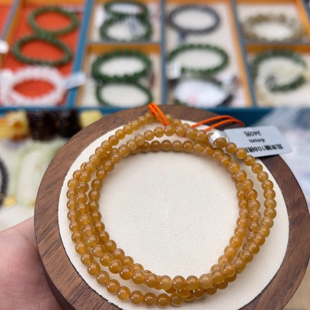 和田玉未镶嵌手串Z41卡4