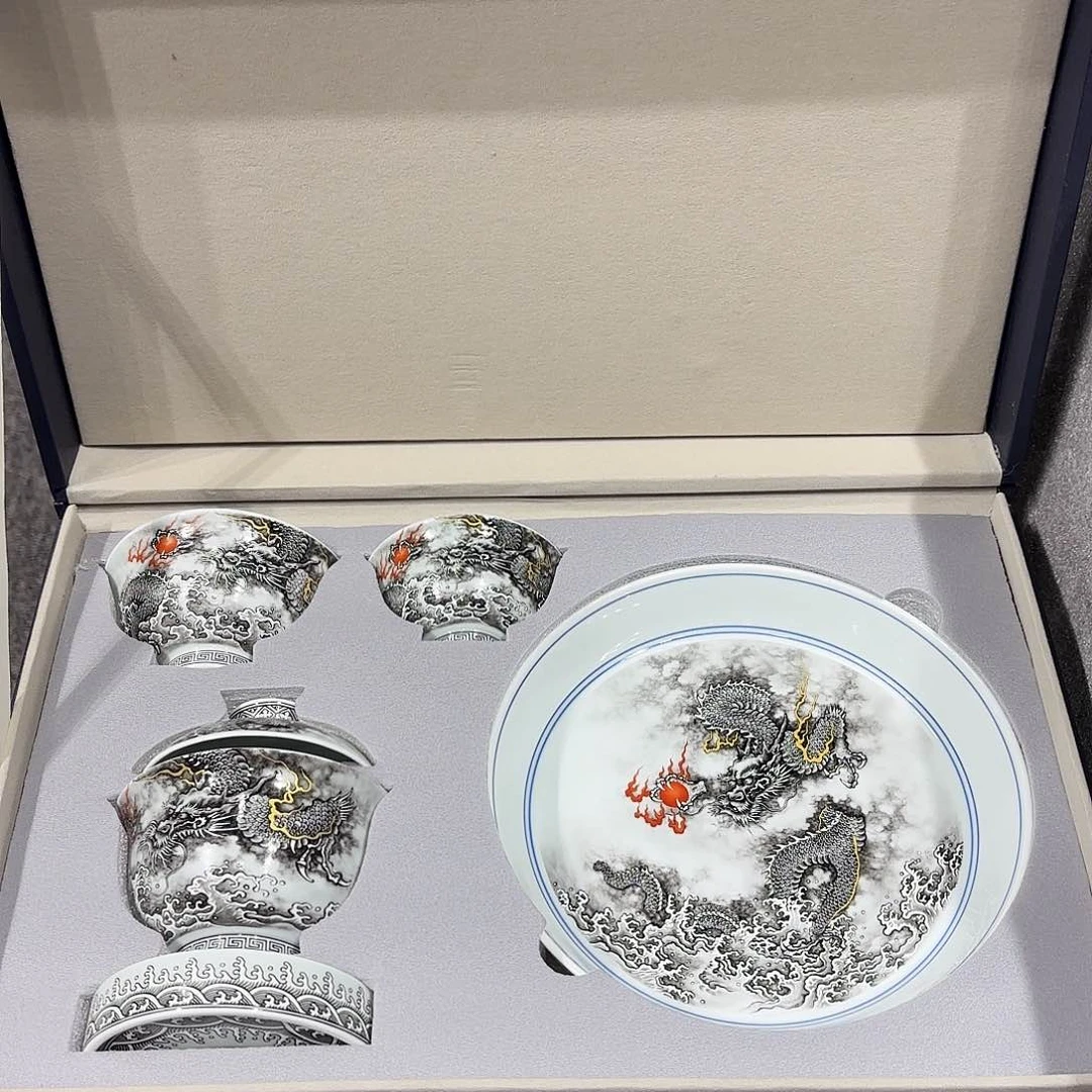 盖碗景德镇高温茶具