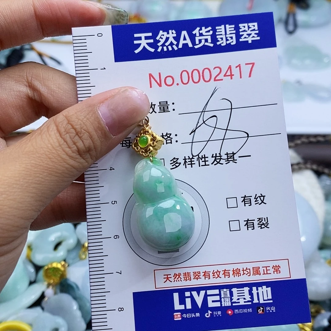翡翠未镶嵌颈饰2417