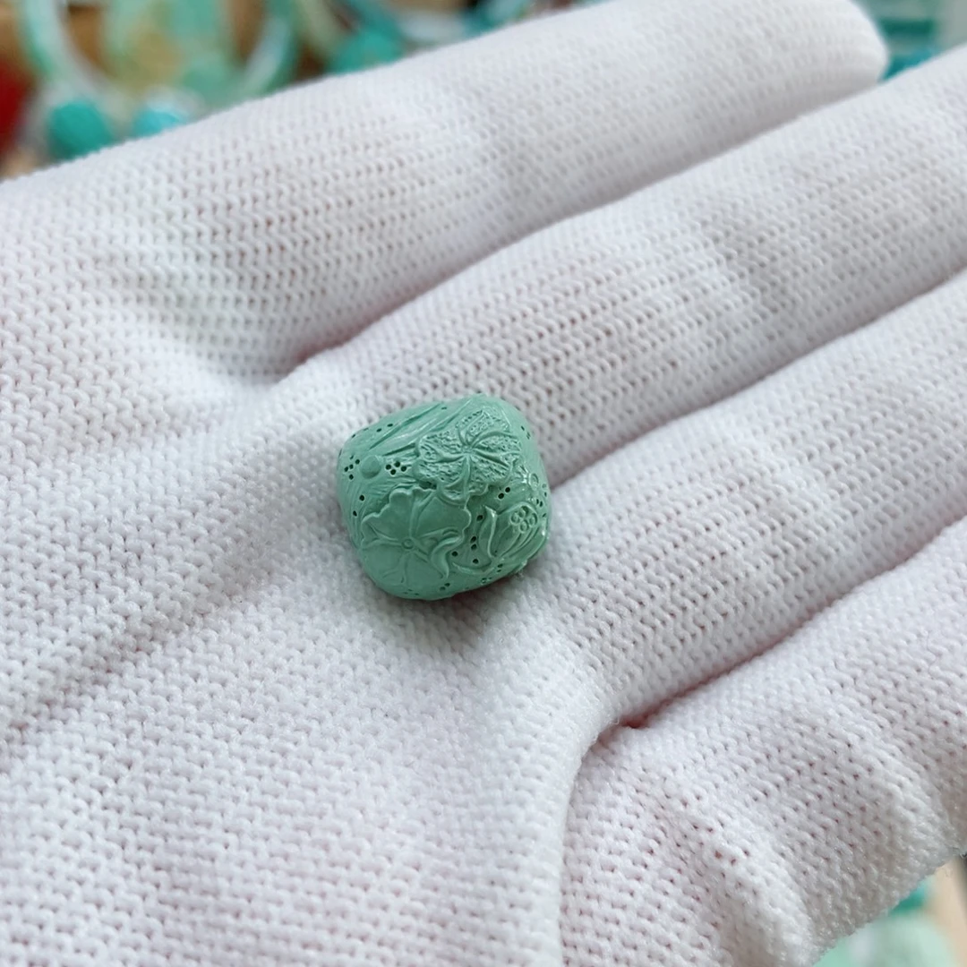 绿松石未镶嵌珠子