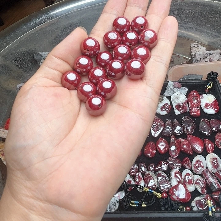 【闪购商品】天然辰砂天然原矿朱砂珠子