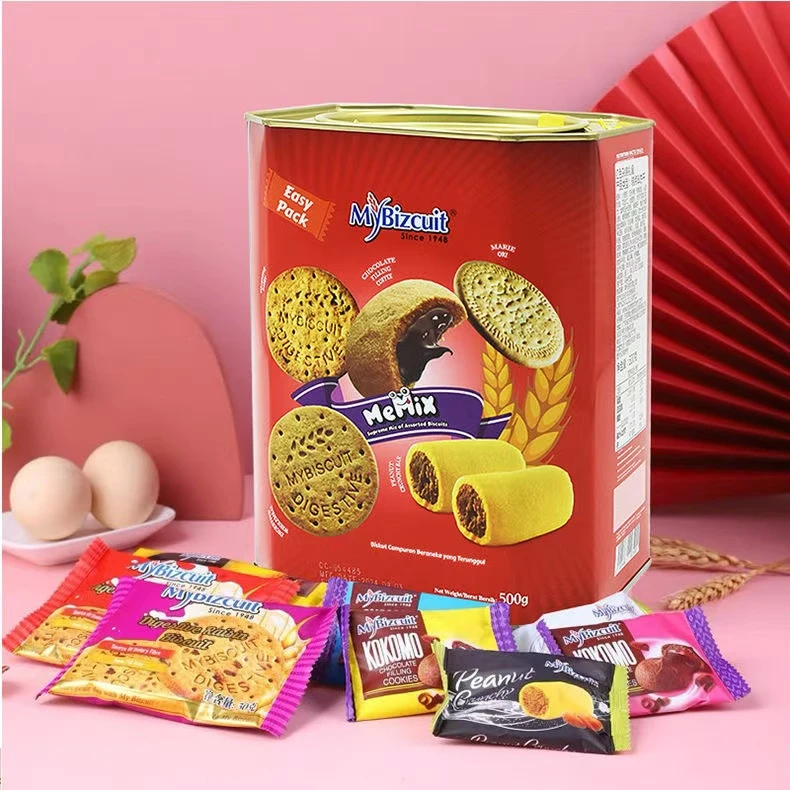 麦比客马来西亚进口全麦什锦饼干铁罐礼盒下午茶点年货