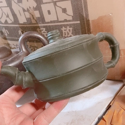 茶杯绿泥宜兴紫砂全手工艺福利
