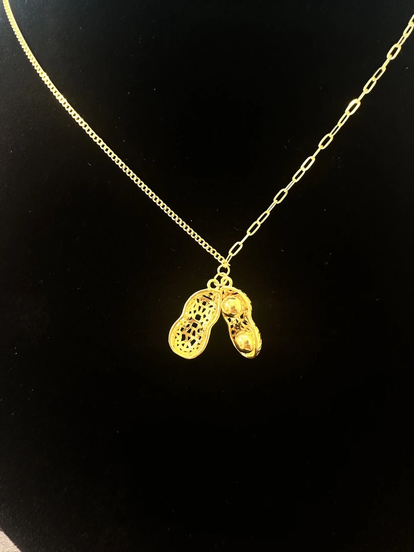 《张瑞福珠宝》足金4个9（好柿花生套链/网红爆款）假一罚十万