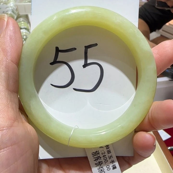 和田玉未镶嵌手镯609
