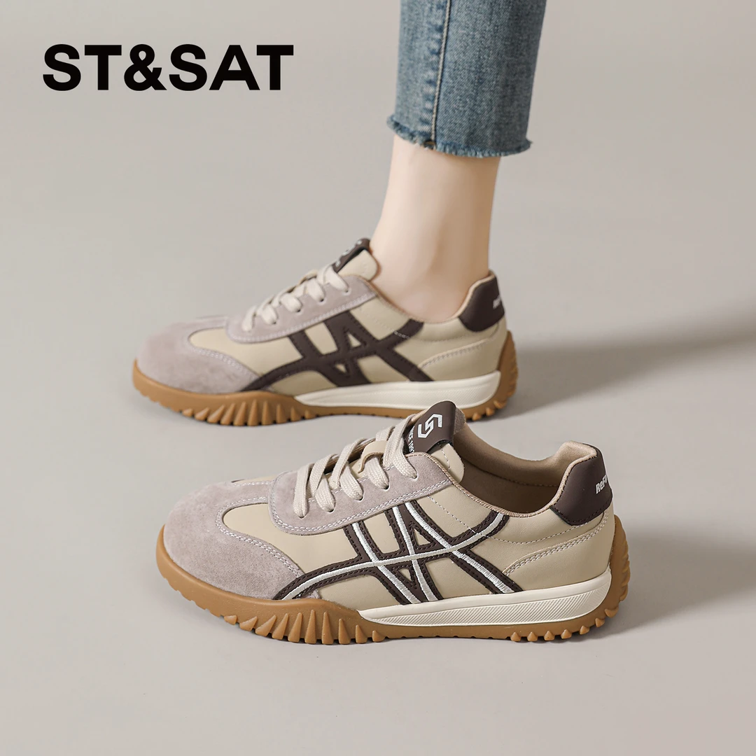 星期六复古板鞋女2025秋季时尚休闲运动鞋平底休闲运动鞋